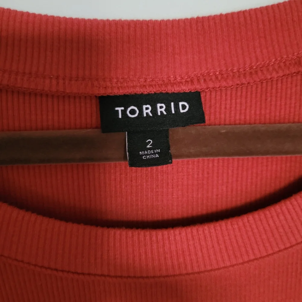 Torrid Sz 2 Rust Red T Shirt Dress - Picture 4 of 7